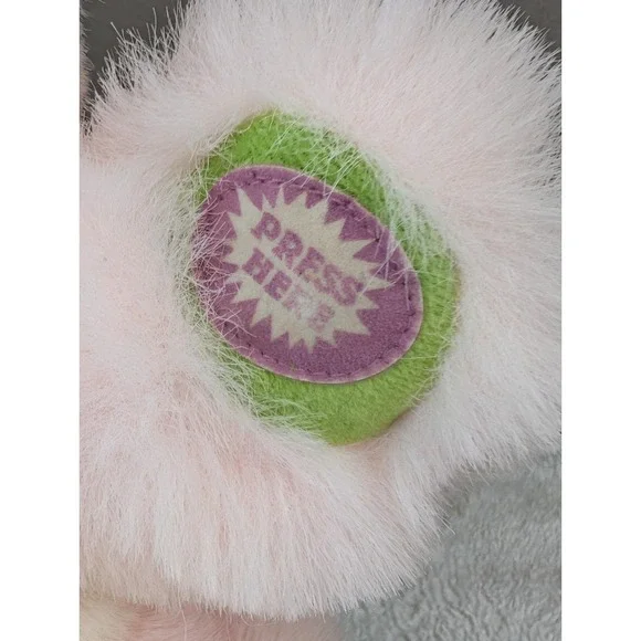 Vintage DanDee Tickle Wiggle Plush Easter Hoppy Bunny Lights That Tickles Pastel - Picture 7 of 17